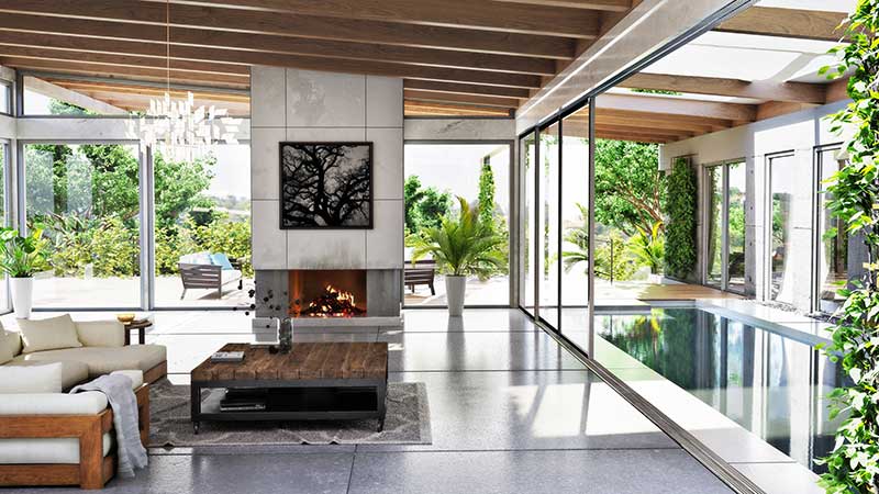 Seamless Spaces Merging Indoors with Outdoors