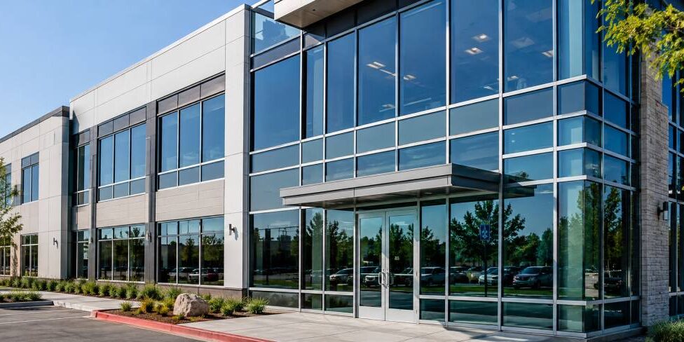 Aluminum Framed Windows Commercial Glass Repair
