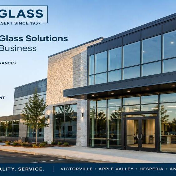 Commercial Glass Solutions for High Desert Businesses Storefronts, Entrances, Window Walls and More